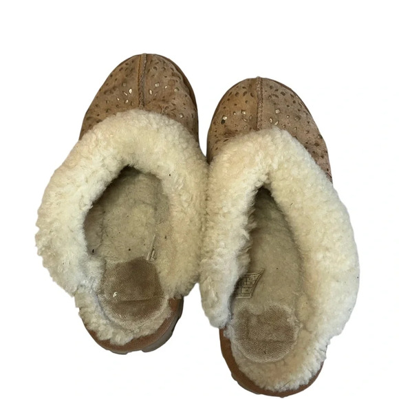 UGG‎ Coquette Clog Slippers Laser Cut Chestnut 8 - Picture 8 of 8